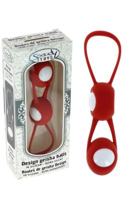 Boules de Geisha ''Design'' - Spoody Toys - Blanc/Rouge