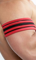 Cliquez pour voir la fiche produit- Biceps de force Neoprene - MrB - Rouge/Noir - Taille L/XL