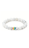 Cliquez pour voir la fiche produit- Bracelet Rainbow Perles - Blanc