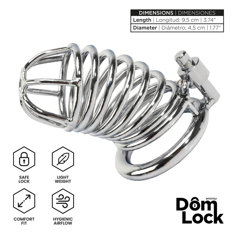 image extraite cage chastete metal warden domlock taille