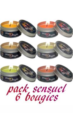 6 Parfumed Candle ''Hot Nights''