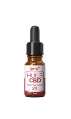 Huile 5% CBD spectre large HempDrop - Red Fruits - 10 ml