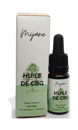 Huile 20% CBD-CBG Full Spectrum - Mijane - Bio Hempseed - 10 ml