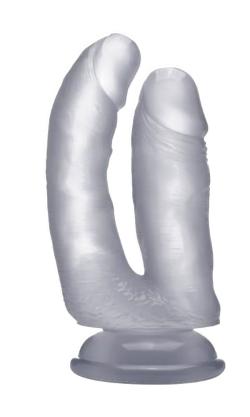  Double Cock - RealRocK - Clear - Size 6.5 Inches