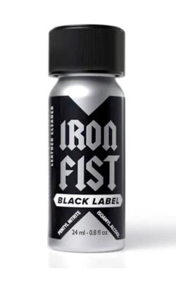 Poppers Iron Fist Black Label - flacon aluminium 24 ml