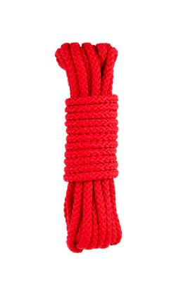 Corde Bondage Rigide - Sweet Caress - 5 m - Rouge