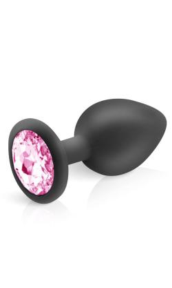 Anal Plug Diamant - Hidden Eden - Black/Pink - Size M