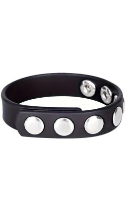 Cock Strap Simili-Cuir 7 pressions (7P/2P)