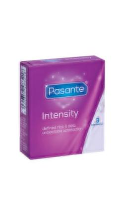 Condoms Pasante Ribed Dotted ''Intensity'' - x3