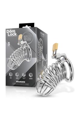 Metal Chastity Cage ''Warden'' - DomLock - Size M