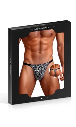 String Homme Zèbre - ParisHollywood - Noir - Taille S/M