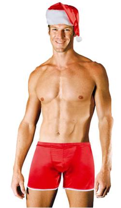 Tenue Père Noël Sexy pour Homme - Red/White - Size S