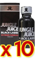 Cliquez pour voir la fiche produit- Poppers Jungle Juice Black Label 30ml - LOCKERROOM x 10