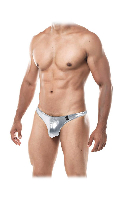 Click to see product infos- Thong Classic C4M03 - Cut4Men - Silver - Size S