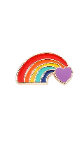 Click to see product infos- Pin's Rainbow ''Coeur En Ciel''