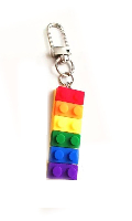 Cliquez pour voir la fiche produit- Porte cl ''Lego'' rainbow