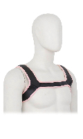 Click to see product infos- Harnais Neoprene ''X'' - RudeRider - Black/Pink - Size M