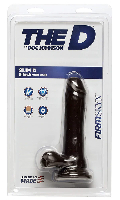 Click to see product infos- Realistic ''The D Slim'' - Doc Johnson - Black - Size 6 Inches