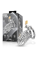 Cliquez pour voir la fiche produit- Cage de Chasteté Métal ''Warden'' - DomLock - Taille S