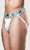 Cliquez pour voir la fiche produit- JockStrap Supporter MM Edition (ex Bike) (ceinture 2'') - Blanc/Gris - Taille S